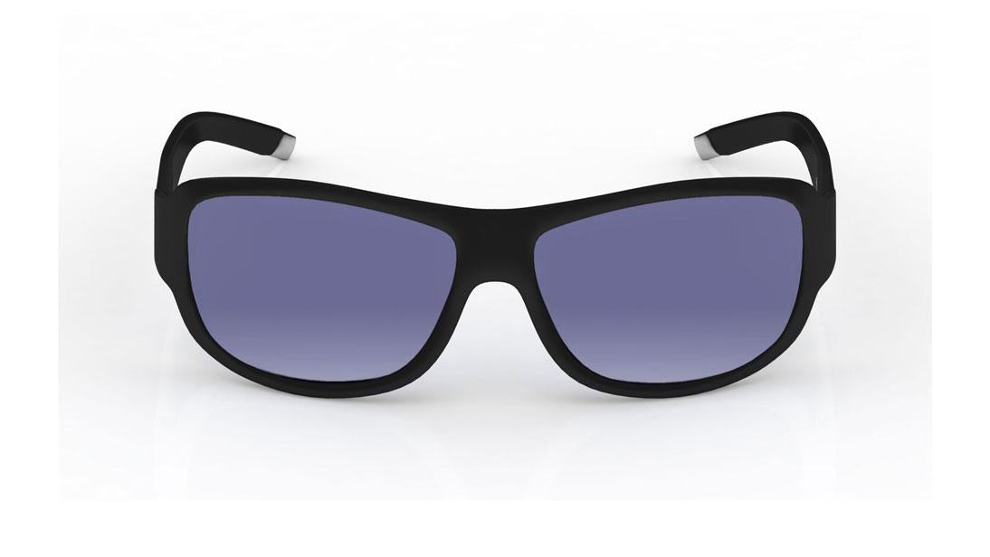 Black Wraparound Men Sunglasses (P089BK1|61)