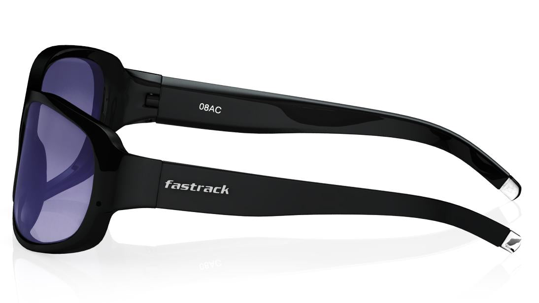 Black Wraparound Men Sunglasses (P089BK1|61)