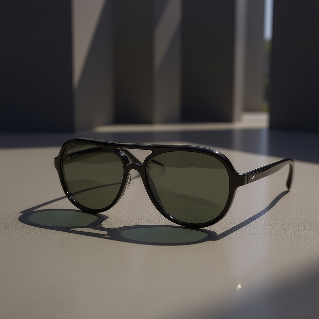 Black Aviator Sunglasses for Men