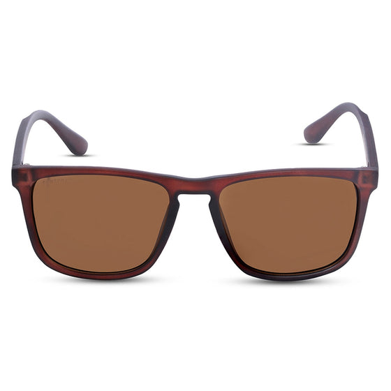 Brown Square Men Sunglasses