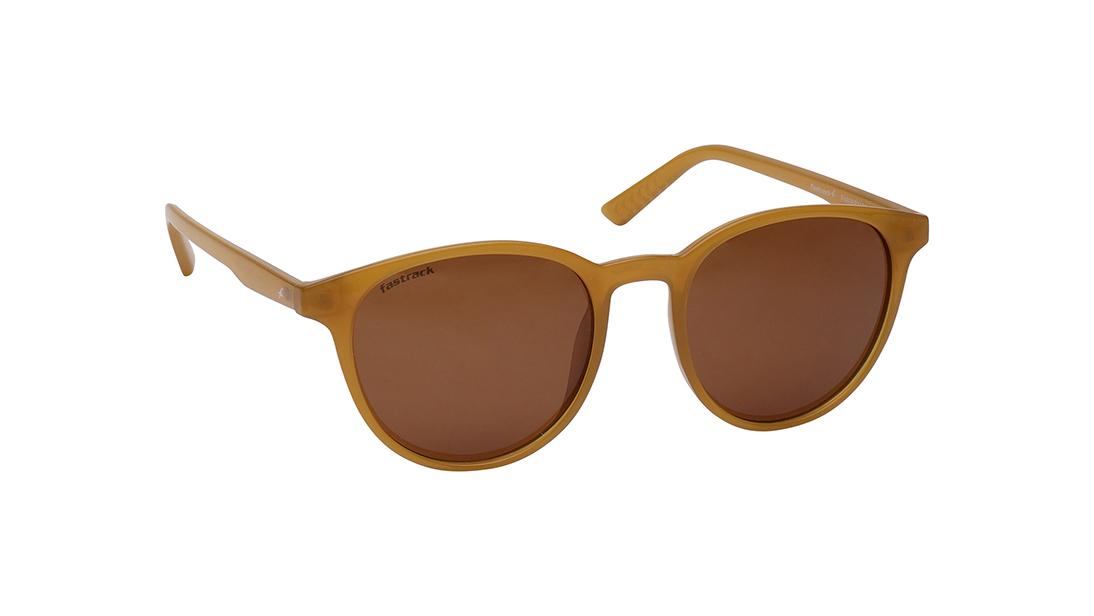 Yellow Round Rimmed Sunglasses From Fastrack
