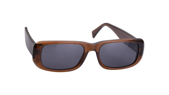 Grey Rectangle Rimmed Sunglasses(P478GY2PV)