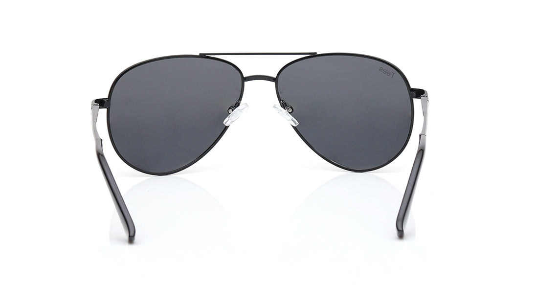 Black Aviator Sunglasses for Men and Women