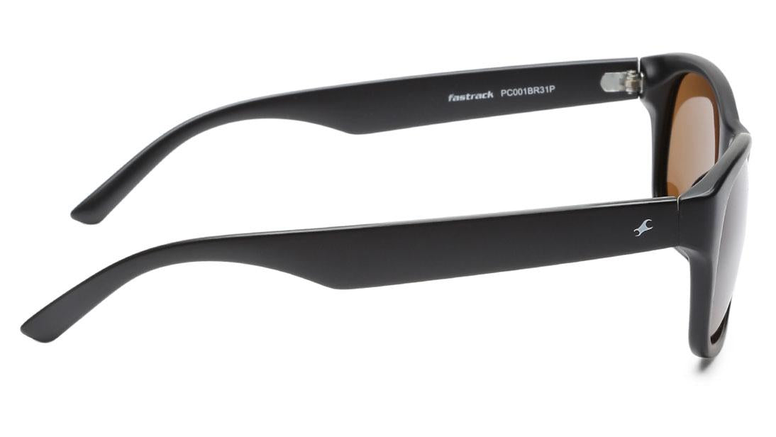 Black Rectangle Men Sunglasses (PC001BR31P|60)