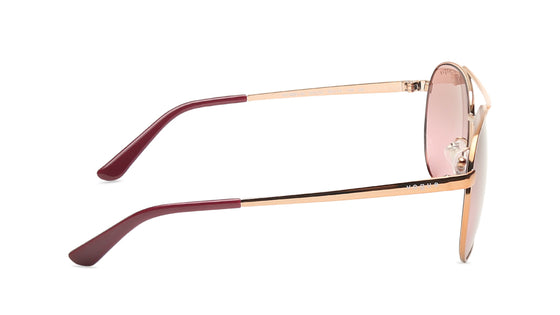 Pink and Brown Gradient Aviator Sunglasses for Women