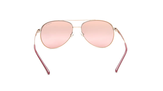 Pink and Brown Gradient Aviator Sunglasses for Women