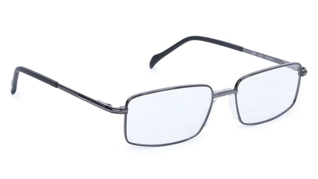 Gun metal Rectangle Rimmed Eyeglasses (T2356B1A1|54)