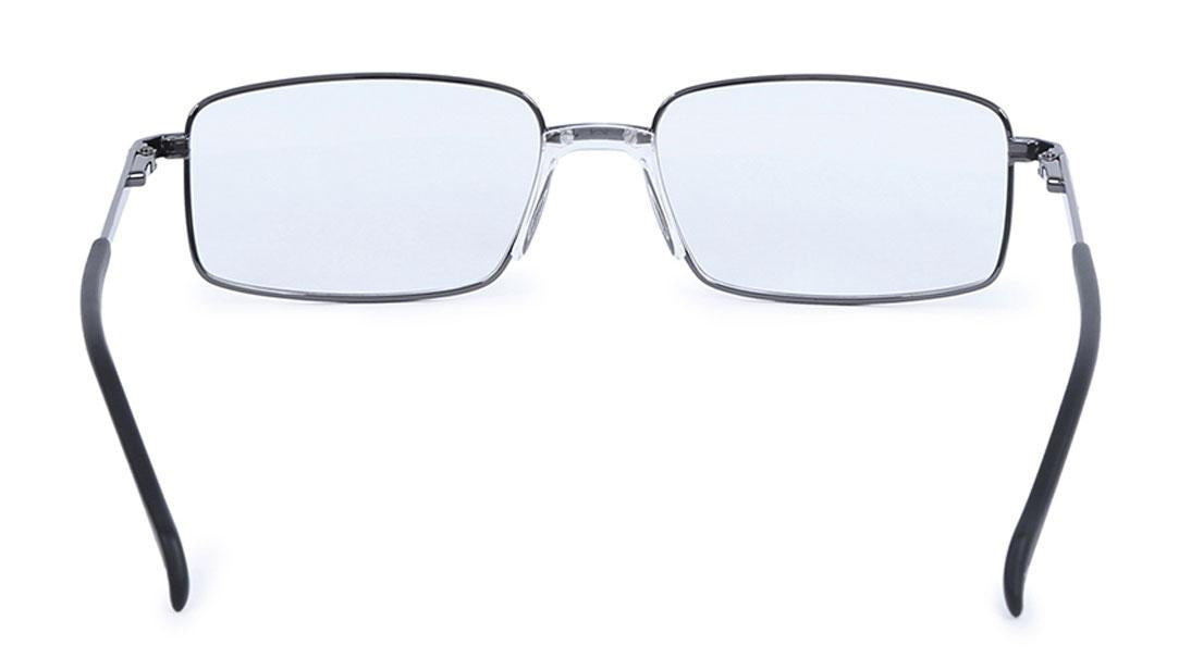Gun metal Rectangle Rimmed Eyeglasses (T2356B1A1|54)