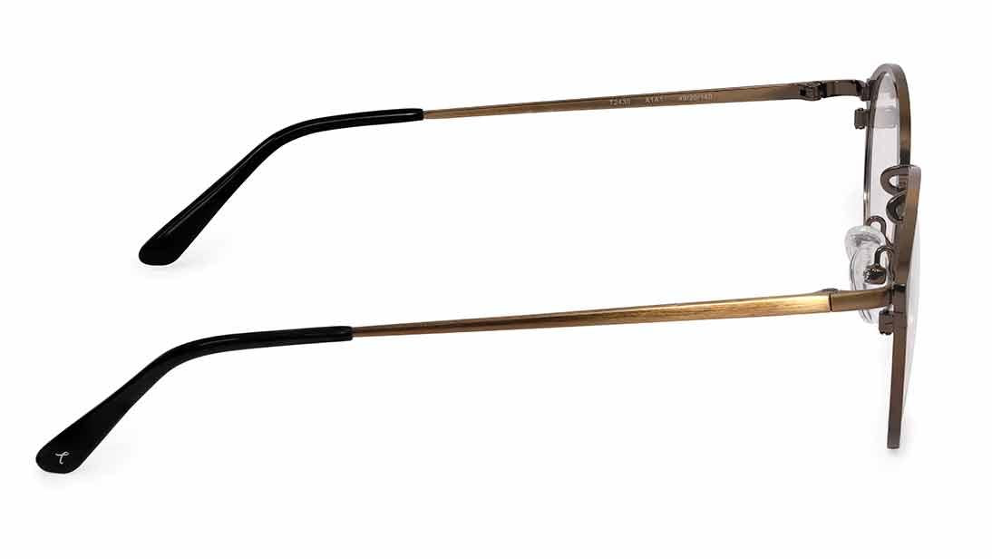 Copper Round Rimmed Eyeglasses (T2430A1A1|49)