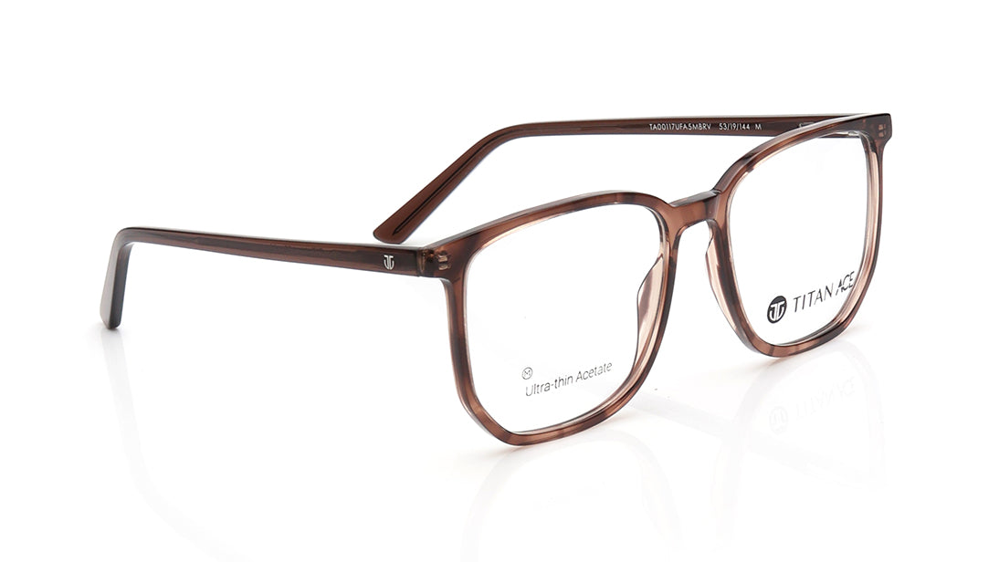 Brown Wayfarer Rimmed Eyeglasses for Men and Women