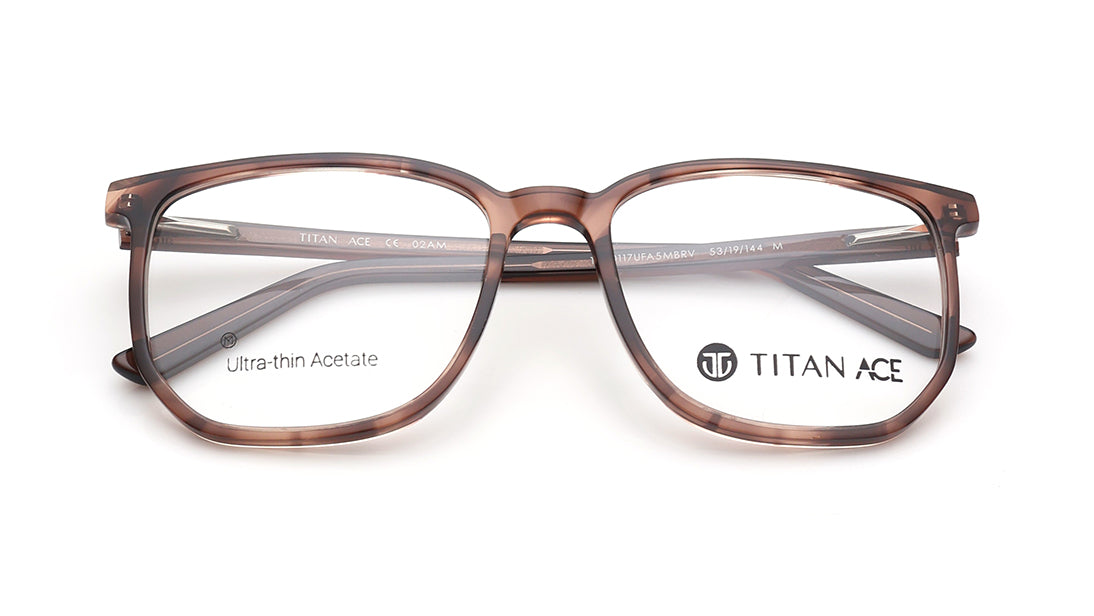 Brown Wayfarer Rimmed Eyeglasses for Men and Women