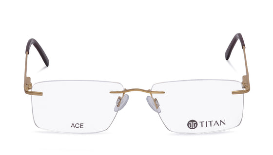 Rectangle Rimless Unisex Eyeglasses (TA0026URM1V|53)