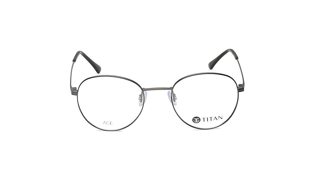 Grey Round Rimmed Eyeglasses(TA0059UFM5MDGV)
