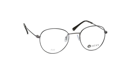 Grey Round Rimmed Eyeglasses(TA0059UFM5MDGV)