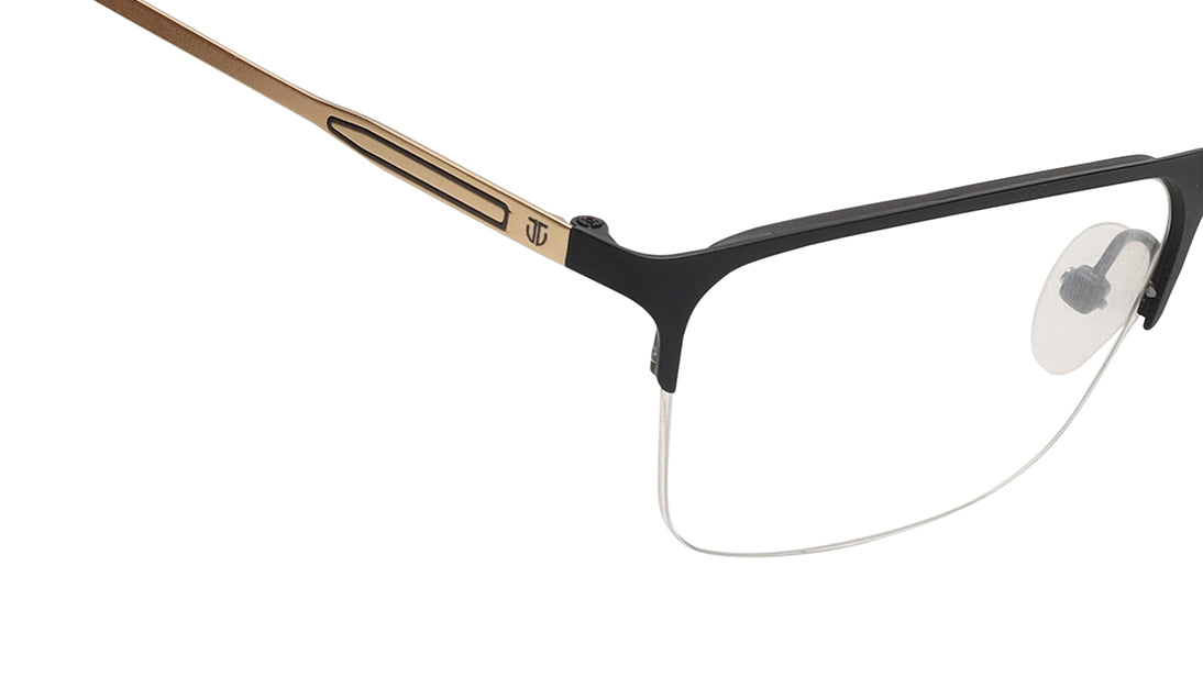 Black Semi rimmed Unisex Eyeglasses (TA0061UHM1MBLV|52)
