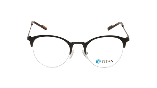 Black Semi rimmed Unisex Eyeglasses (TA0065UHM1MBLV|49)