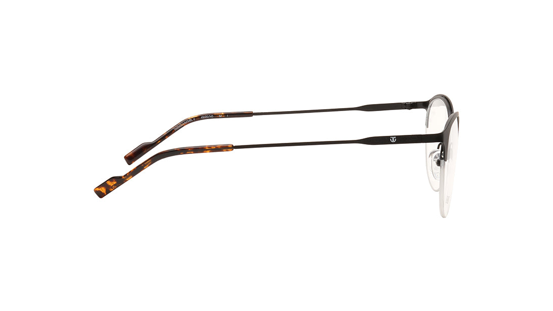 Black Semi rimmed Unisex Eyeglasses (TA0065UHM1MBLV|49)