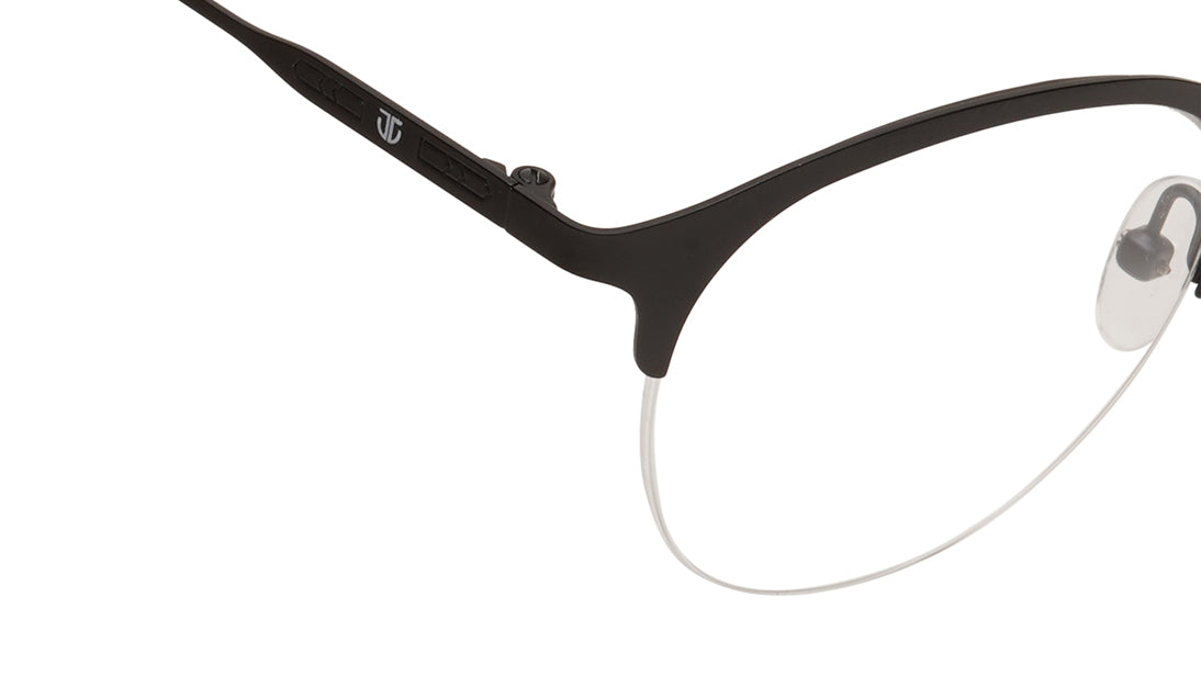 Black Semi rimmed Unisex Eyeglasses (TA0065UHM1MBLV|49)