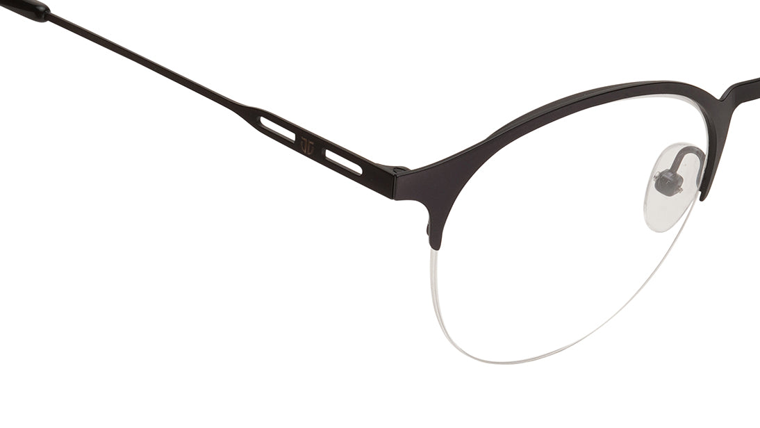 Black Semi rimmed Unisex Eyeglasses (TA0070UHM01MBKV|50)