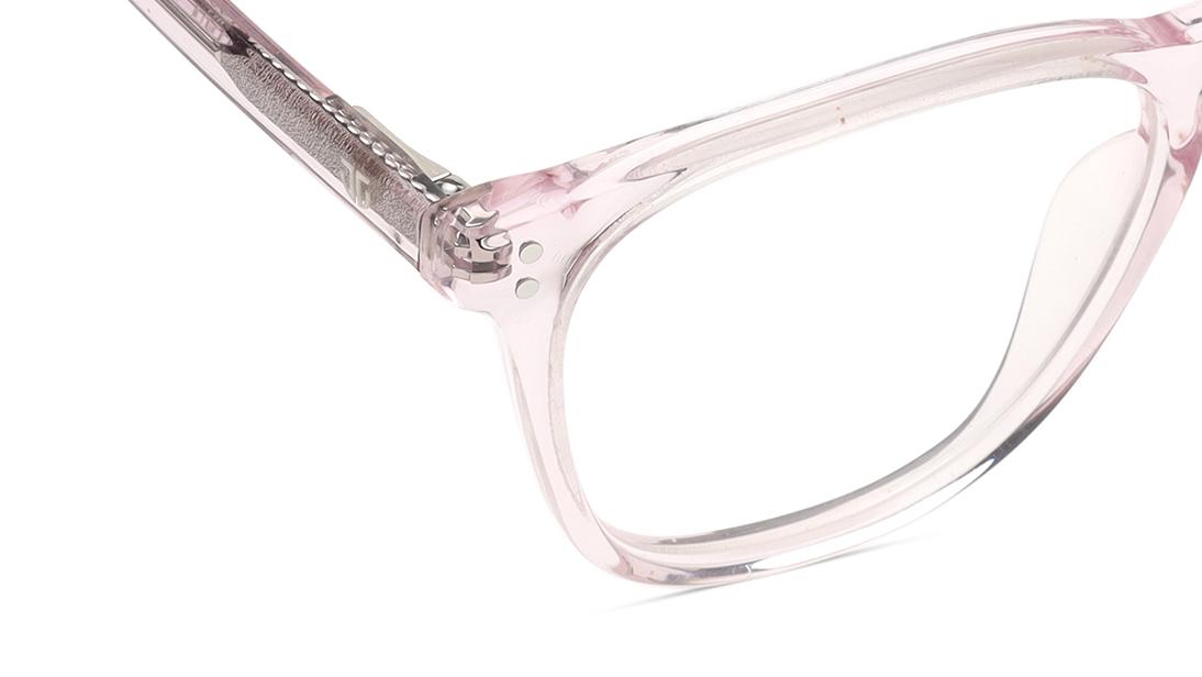 Pink Rimmed Unisex Eyeglasses (TA0075UFP3MPKV|46)