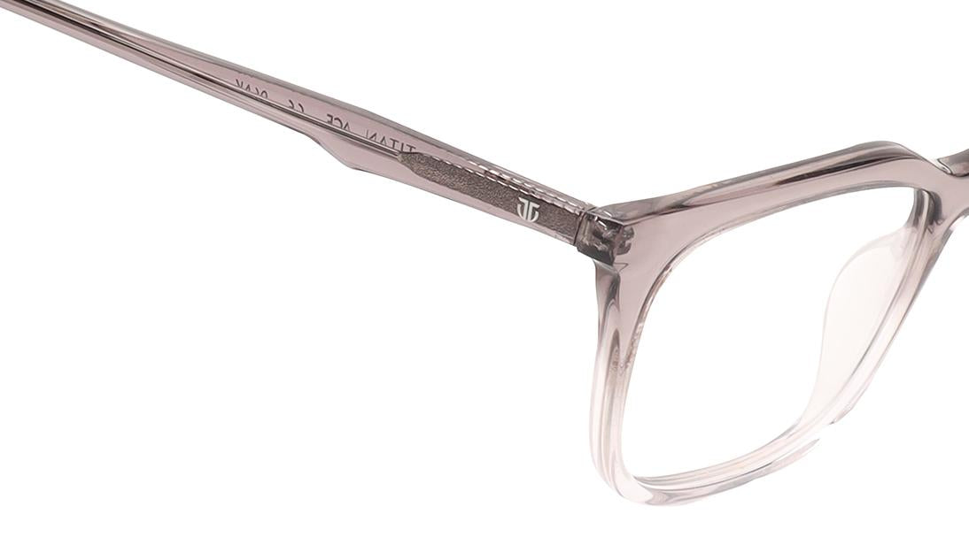 Grey Rimmed Women Eyeglasses (TA0078WFP2MGYV|50)