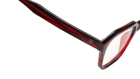 Maroon Rimmed Unisex Eyeglasses (TA0081UFP1MBUV|50)