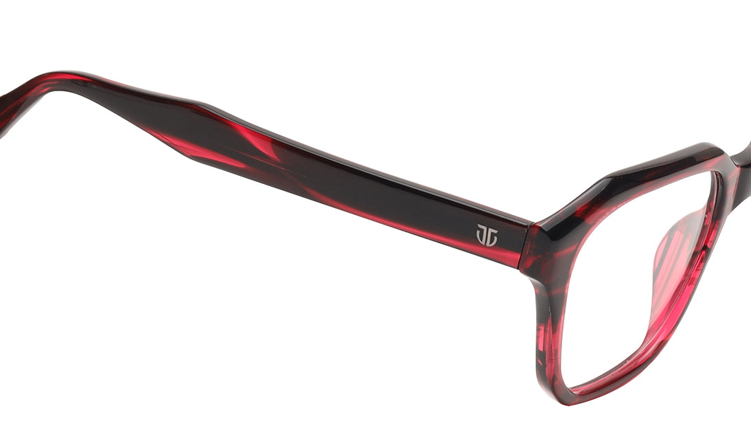 Pink Rimmed Unisex Eyeglasses (TA0081UFP5MPKV|50)