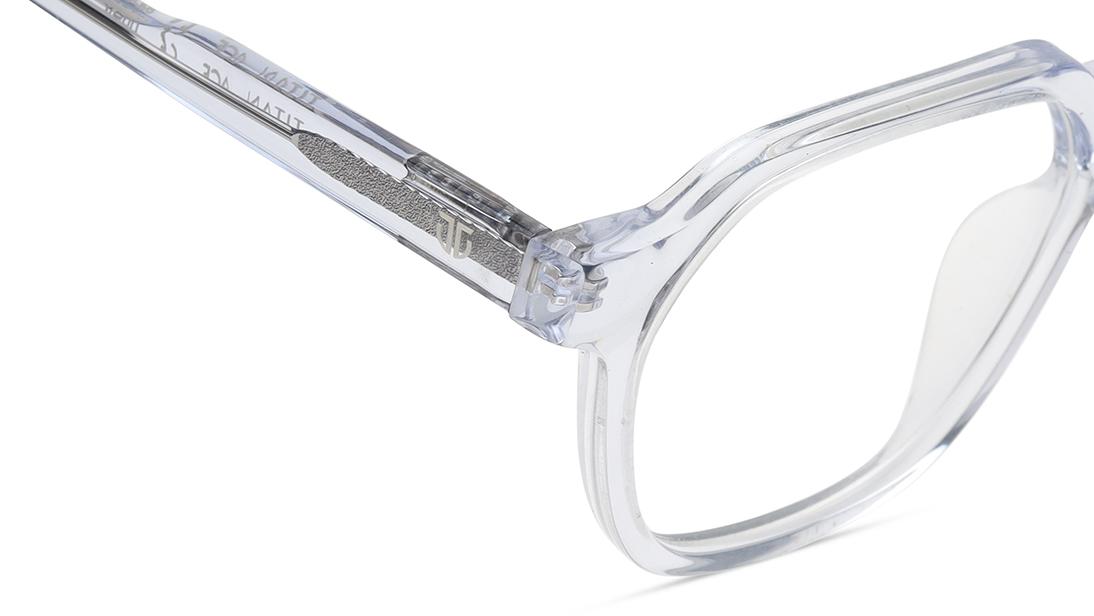 Transparent Rimmed Women Eyeglasses (TA0083WFP4MTRV|50)