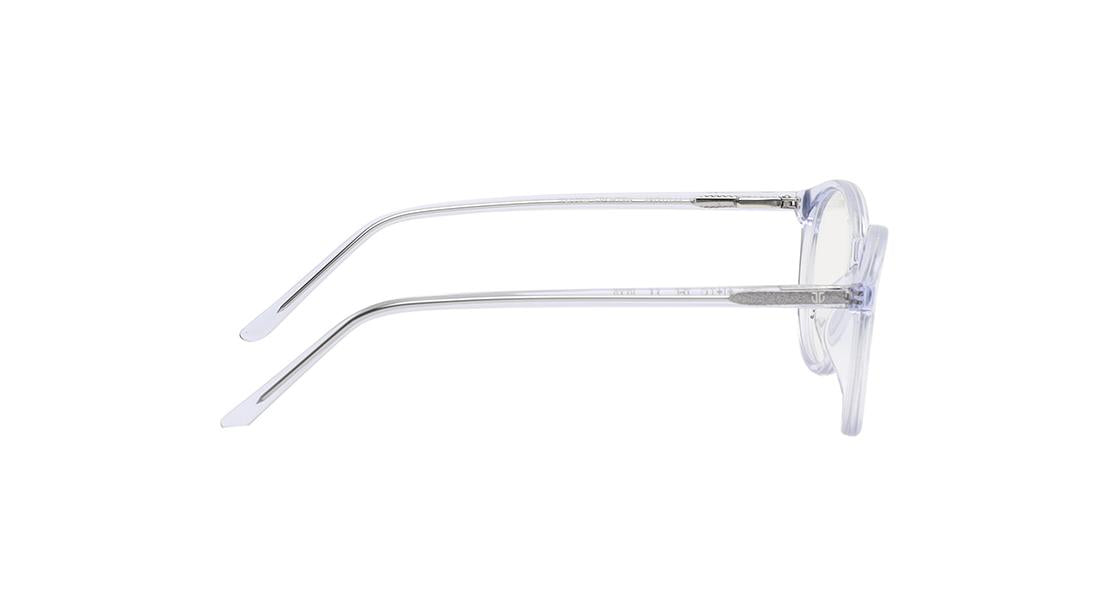 Transparent Rimmed Unisex Eyeglasses (TA0084UFP5MTRV|48)