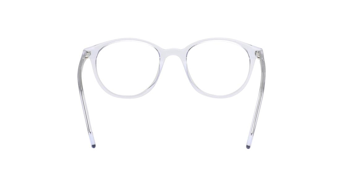 Transparent Rimmed Unisex Eyeglasses (TA0084UFP5MTRV|48)