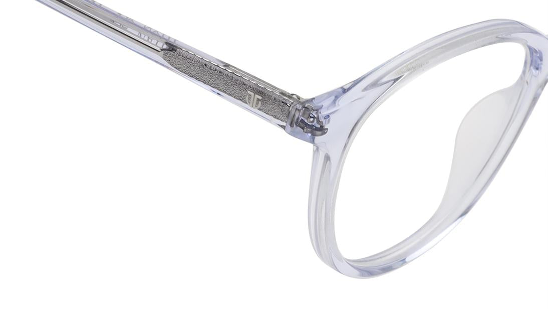 Transparent Rimmed Unisex Eyeglasses (TA0084UFP5MTRV|48)