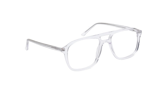 Transparent Aviator Rimmed Eyeglasses for Men