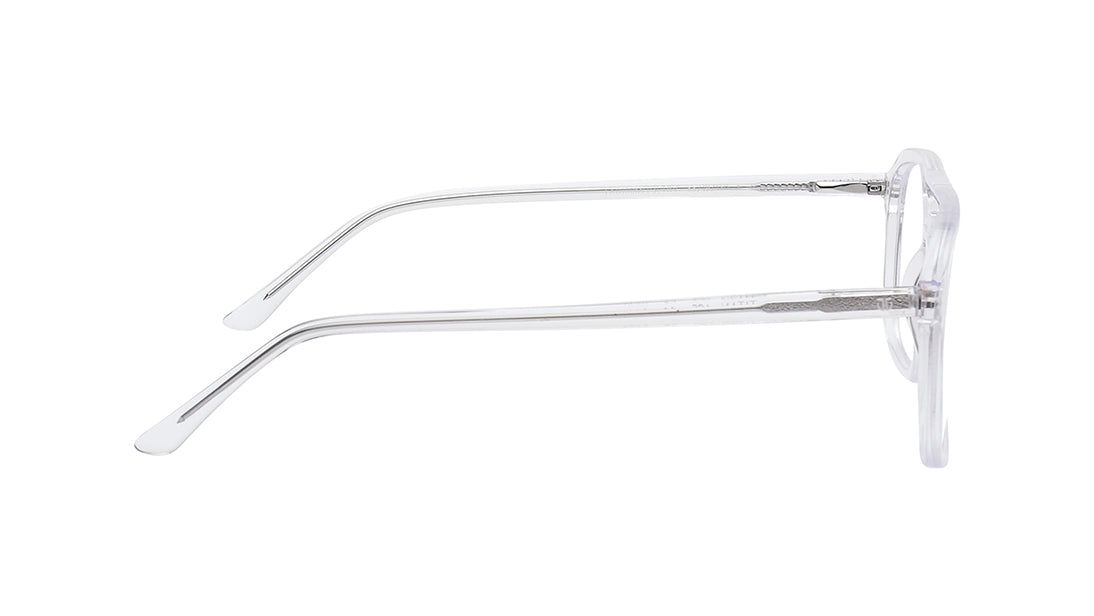 Transparent Aviator Rimmed Eyeglasses for Men