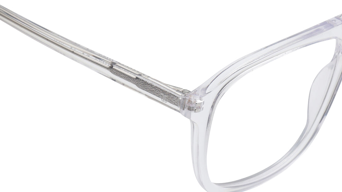 Transparent Aviator Rimmed Eyeglasses for Men