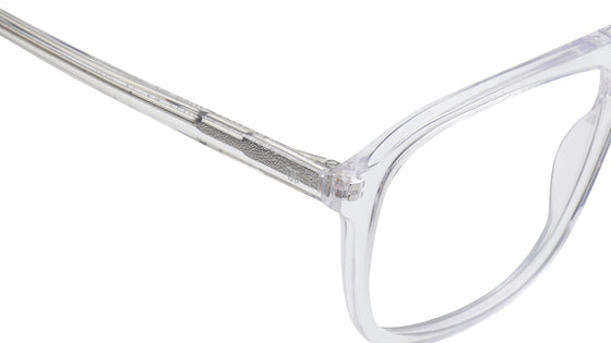 Transparent Aviator Rimmed Eyeglasses for Men