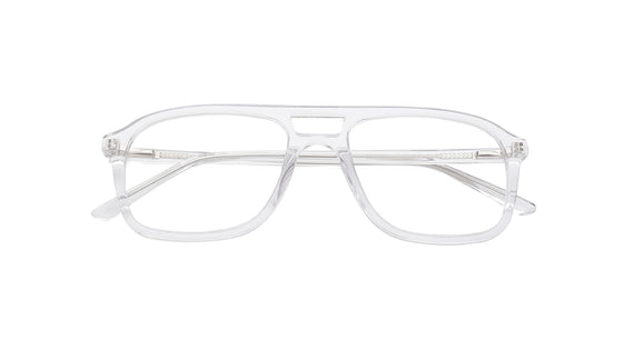 Transparent Aviator Rimmed Eyeglasses for Men