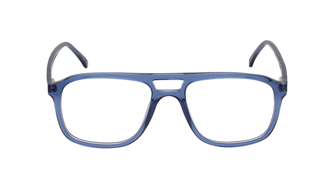 Blue Aviator Rimmed Eyeglasses for Men