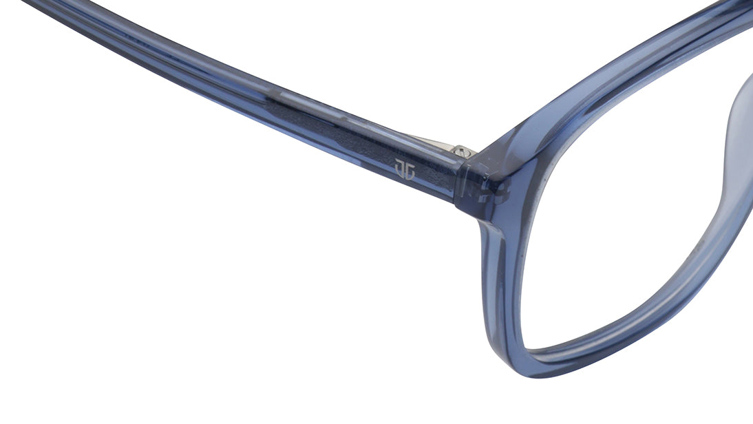 Blue Aviator Rimmed Eyeglasses for Men