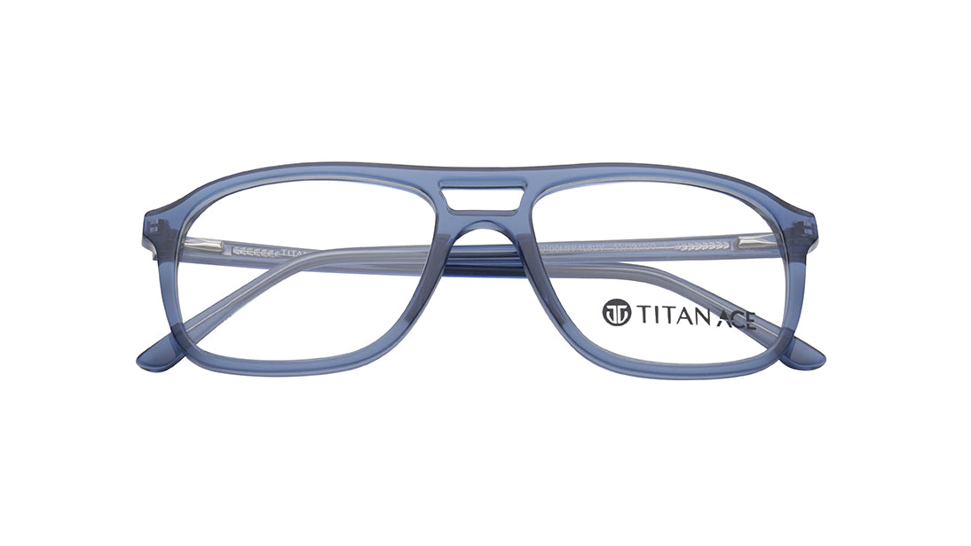 Blue Aviator Rimmed Eyeglasses for Men