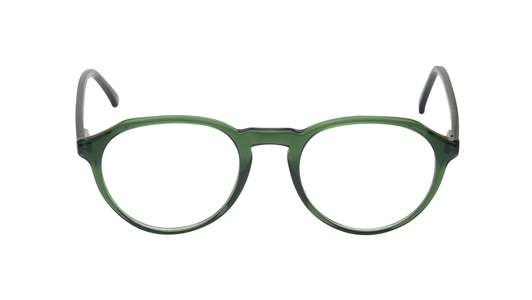 Green Round Rimmed Eyeglasses for Men