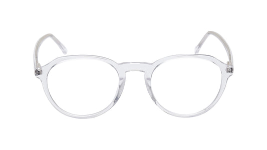 Transparent Round Rimmed Eyeglasses for Men