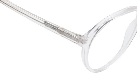 Transparent Round Rimmed Eyeglasses for Men