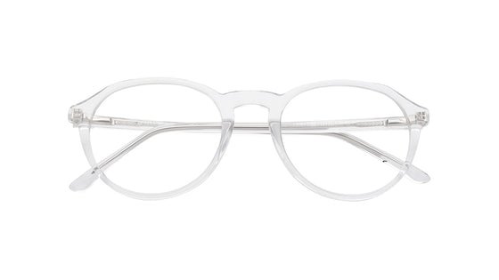 Transparent Round Rimmed Eyeglasses for Men