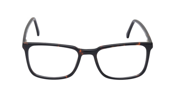 Brown Rectangle Rimmed Eyeglasses for Men