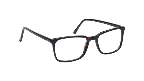 Brown Rectangle Rimmed Eyeglasses for Men