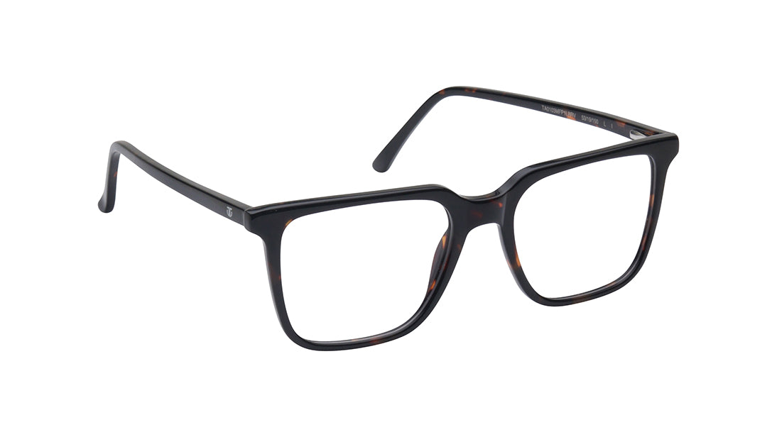 Square Brown Rimmed Eyeglasses for Men