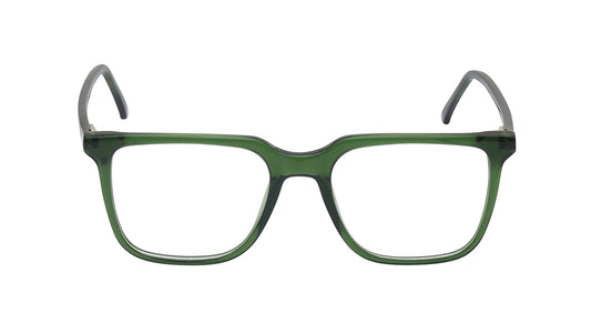 Green Square Rimmed Eyeglasses for Men