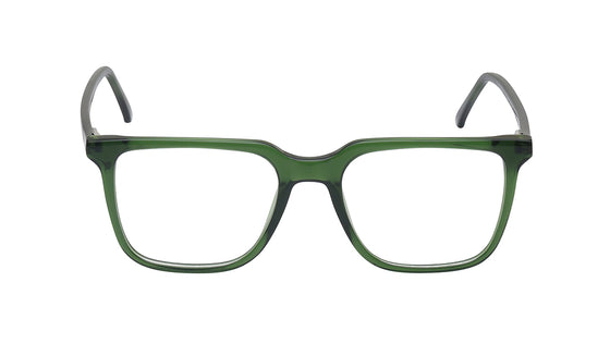 Green Square Rimmed Eyeglasses for Men