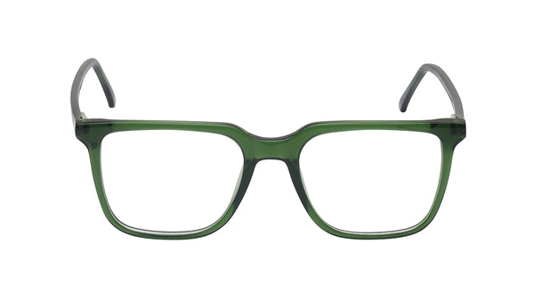 Green Square Rimmed Eyeglasses for Men