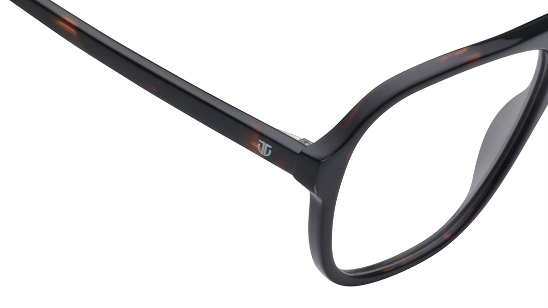 Brown Square Rimmed Eyeglasses for Men
